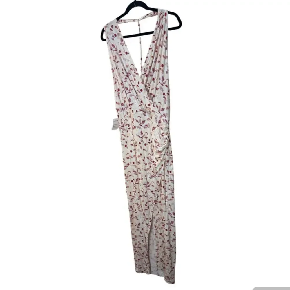 Free People Daria Graphic Maxi Dress in Ivory Combo Size L